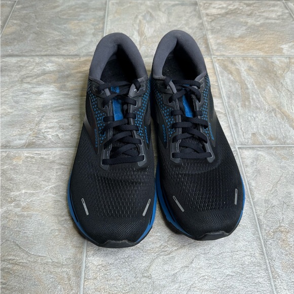 Brooks Ghost 14 Black Blue Men’s Shoe Size 13 Black 1103691D056 Preowned - Picture 1 of 7